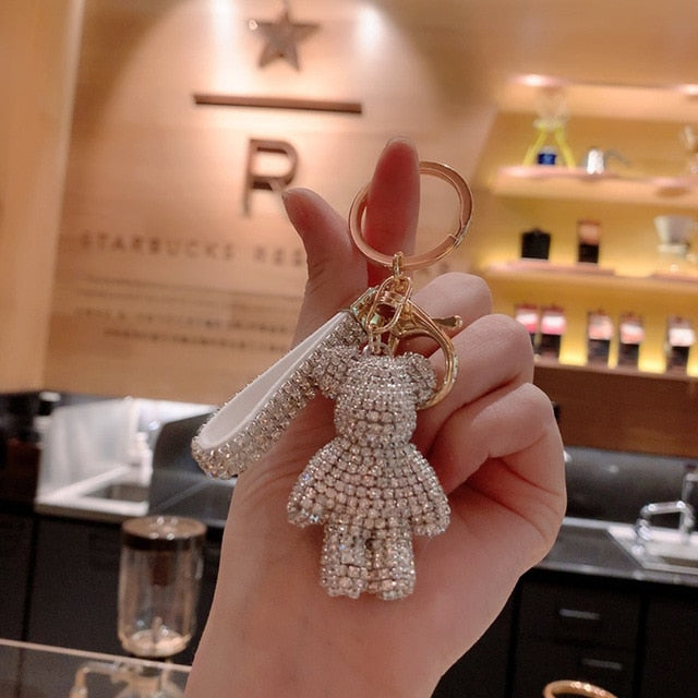 Rhinestone Strap Keychain