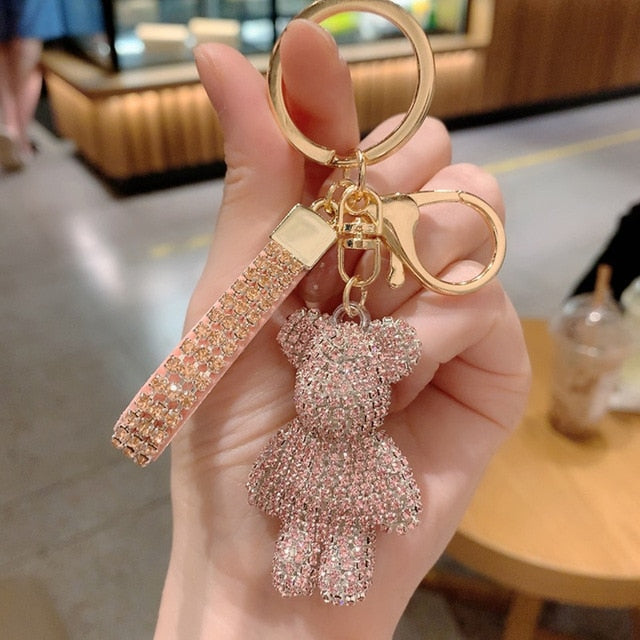 Rhinestone Strap Keychain