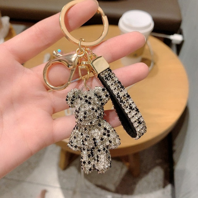 Rhinestone Strap Keychain