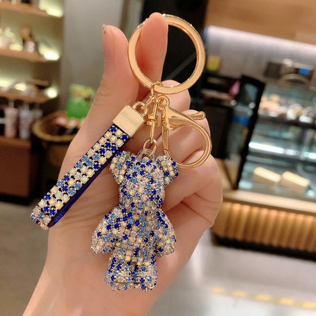 Rhinestone Strap Keychain