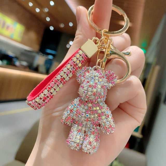 Rhinestone Strap Keychain