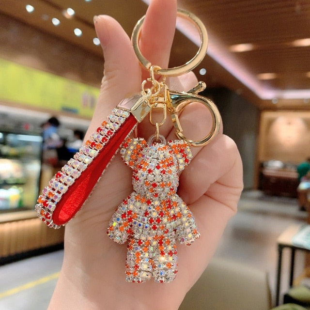 Rhinestone Strap Keychain