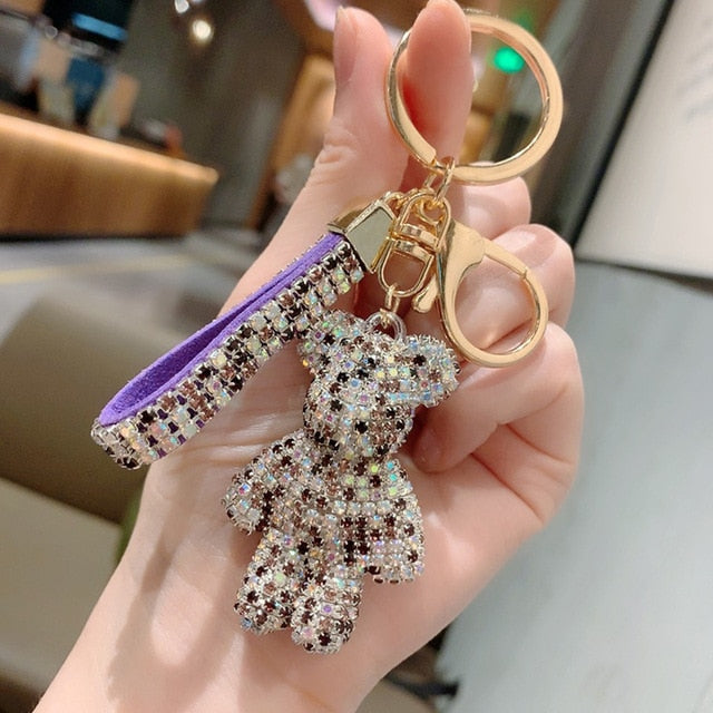 Rhinestone Strap Keychain