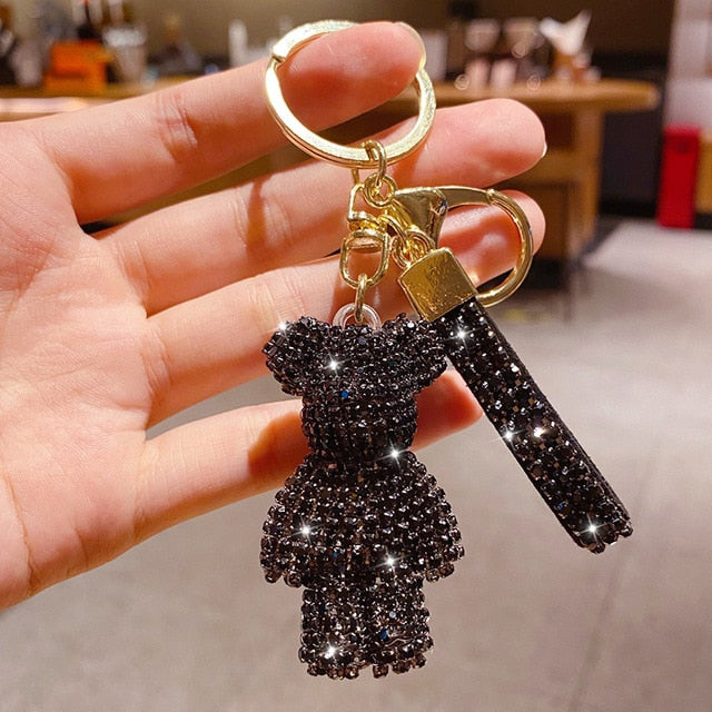 Rhinestone Strap Keychain