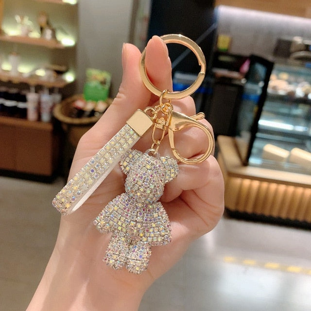 Rhinestone Strap Keychain