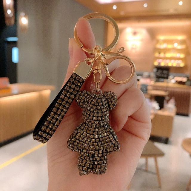 Rhinestone Strap Keychain