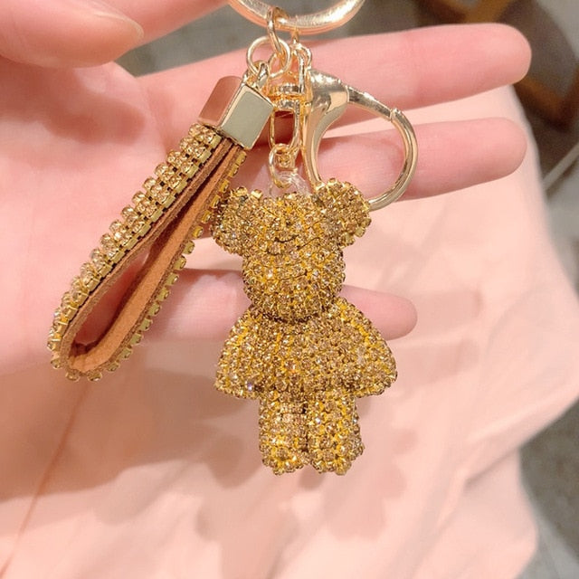 Rhinestone Strap Keychain