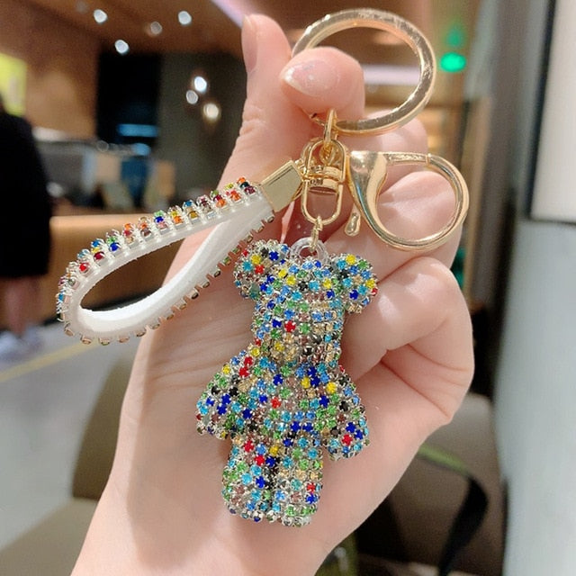 Rhinestone Strap Keychain