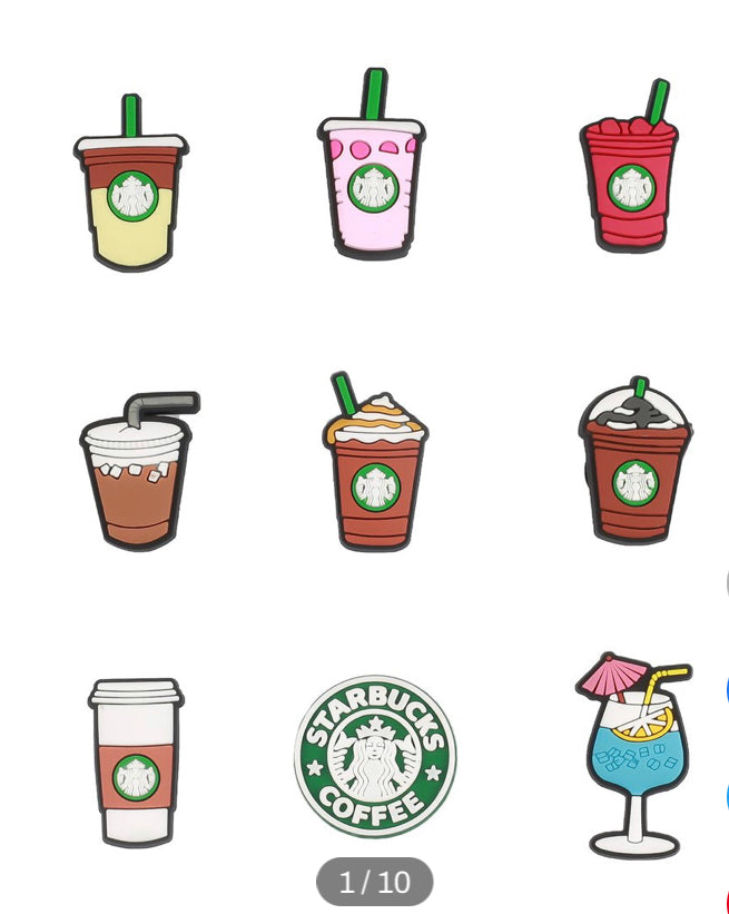 Starbucks Series Croc Charms