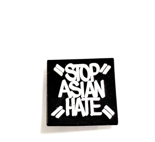 Stop Asian Hate Croc Charm