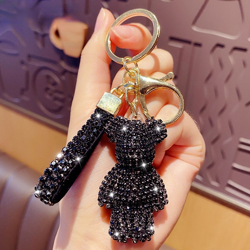 Rhinestone Strap Keychain