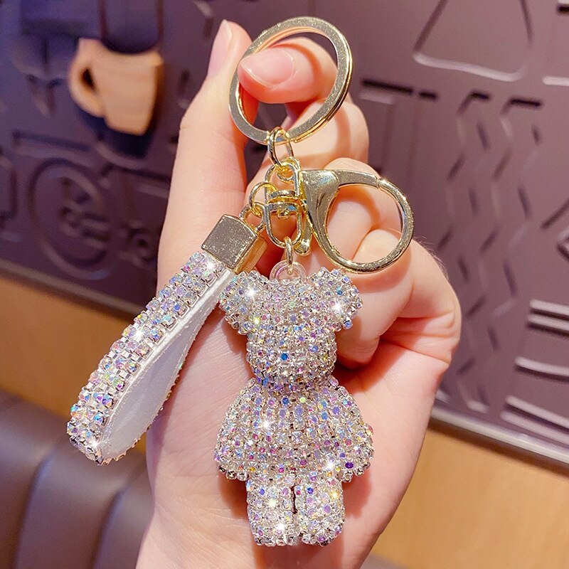 Rhinestone Strap Keychain