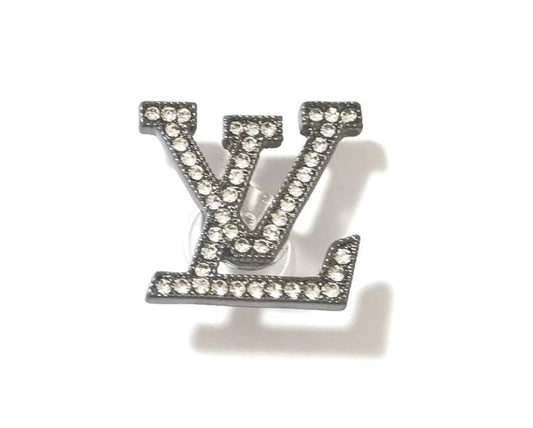 Diamond LV Croc Charm