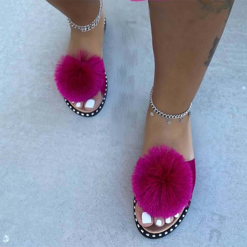 Puffer Ball Sandals