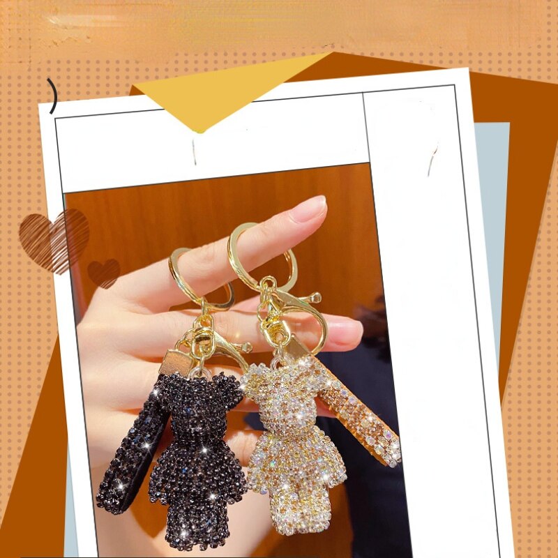 Rhinestone Strap Keychain